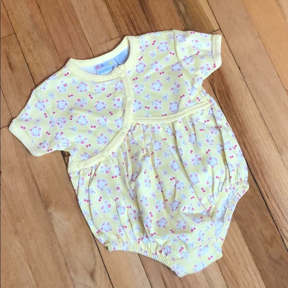 baby girl yellow romper